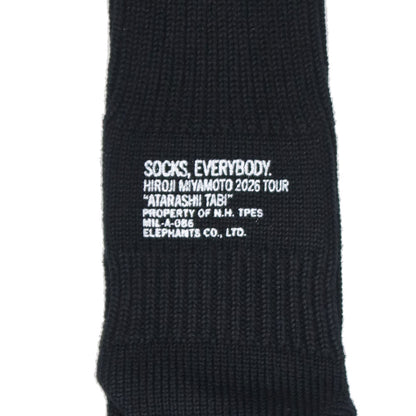 [新しい旅][宮本浩次×N.HOOLYWOOD]ソックス / ブラック（2026年1月下旬より発送予定）