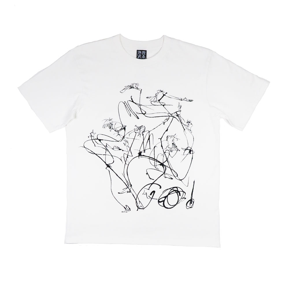 Tシャツ / 白・イラスト